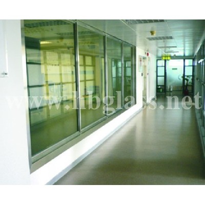 British standard BS476 fireproof glass fixed window